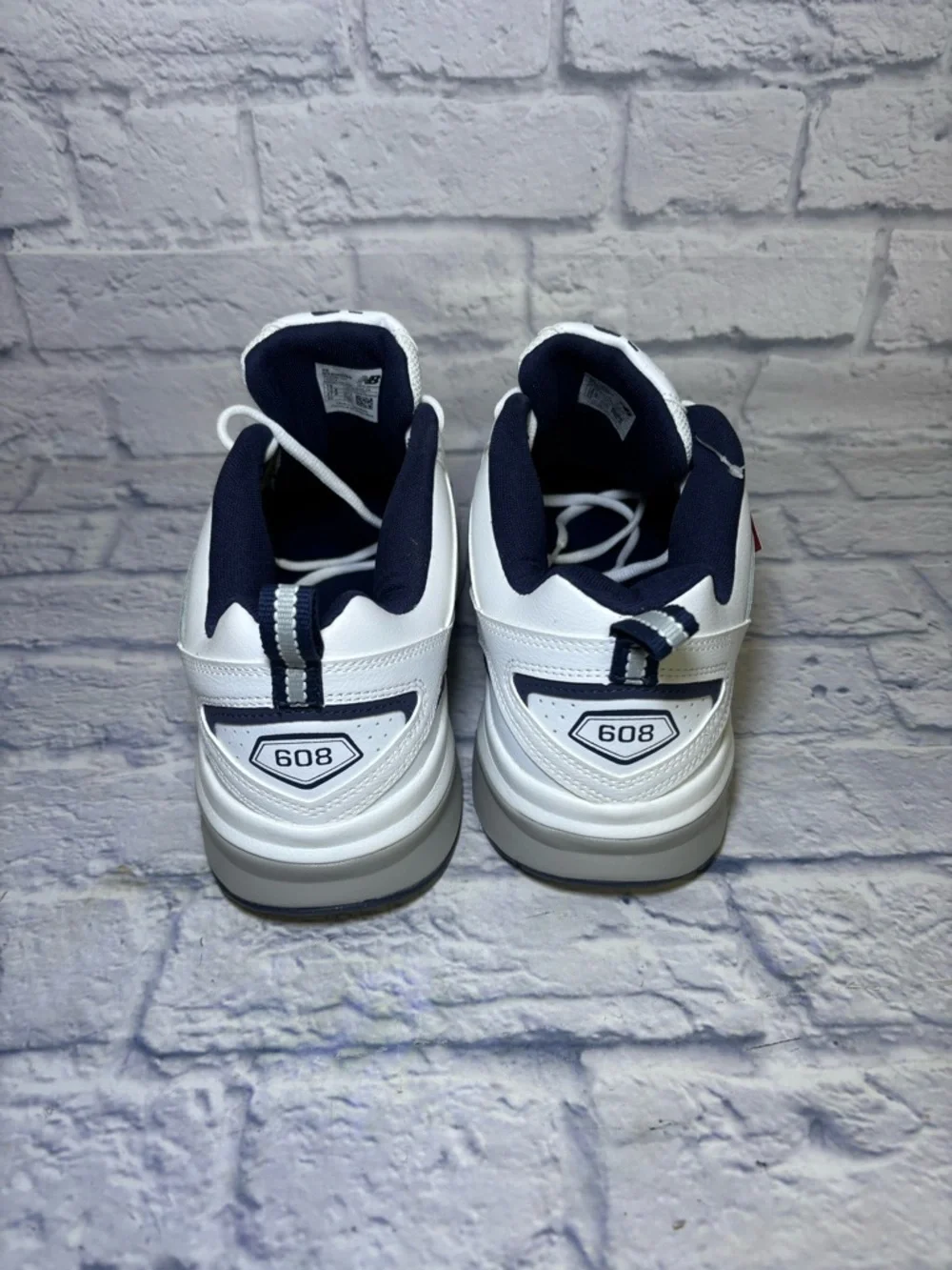 NEW BALANCE 608 V5 SIZE 13 4E EXTRA-WIDE WIDTH WHITE NAVY SNEAKER MX608WN5 NEW